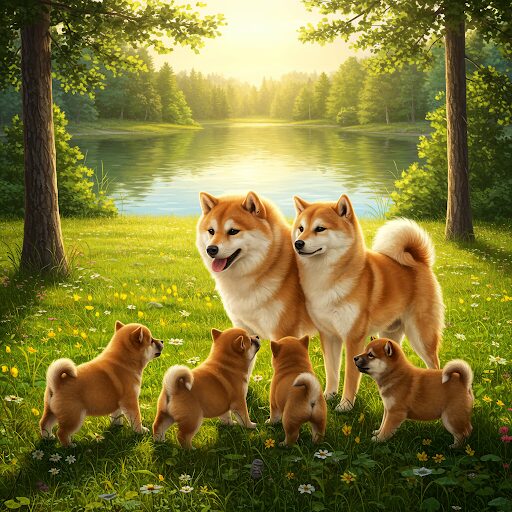 filhotes Shiba excepcionais