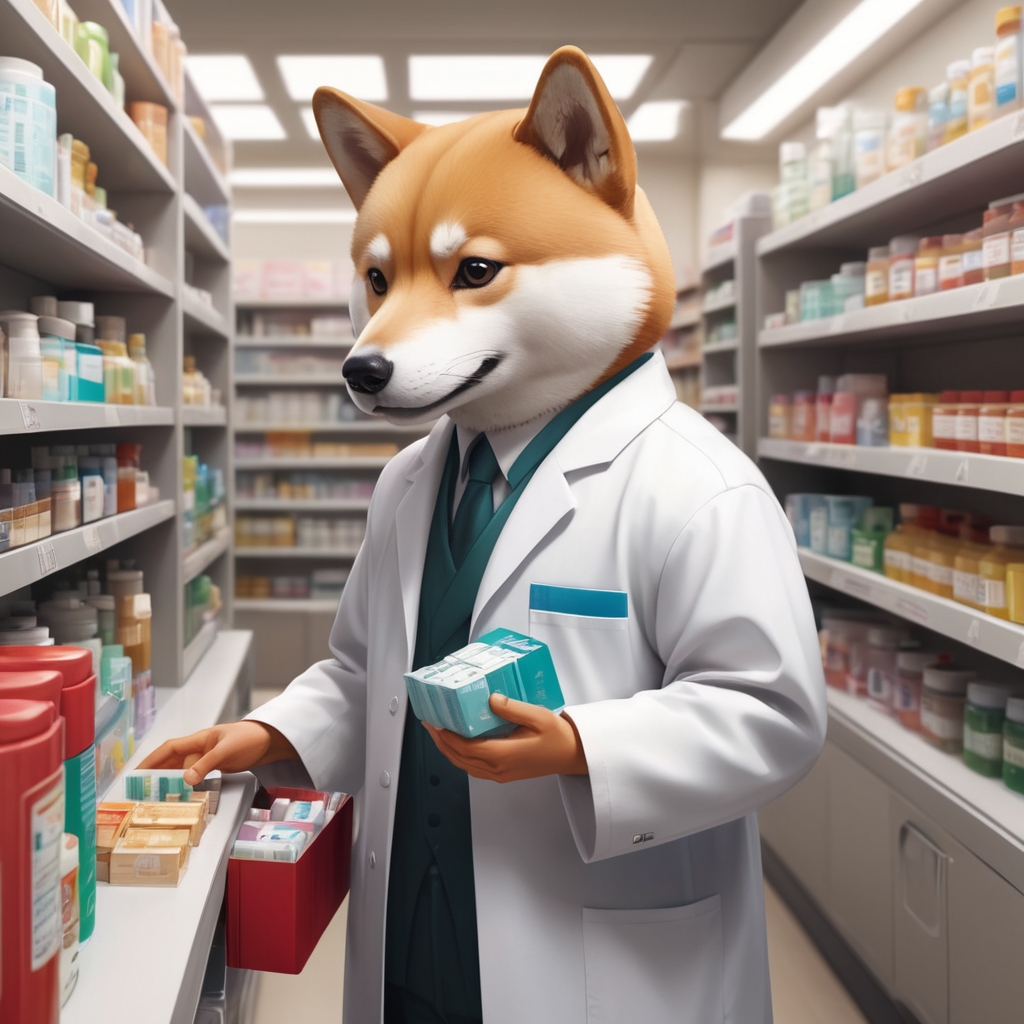 AlbedoBase_XL_Figure_of_a_humanoid_shiba_in_a_pharmacy_being_s_3 medicamentos humanos para cães